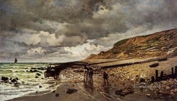 The Pointe de la Heve at Low Tide Claude Monet Oil Paintings